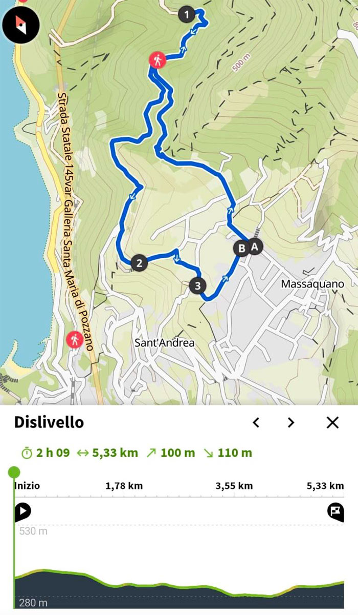 Village of San Salvatore Sperlonga Trail
